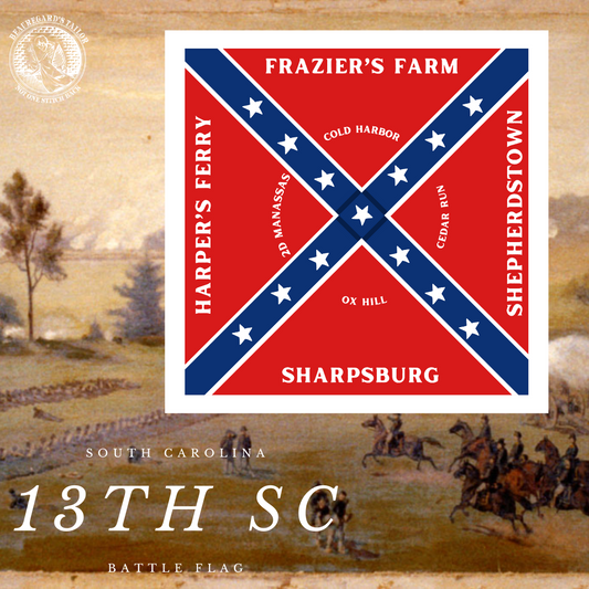 13th South Carolina Flag Sticker