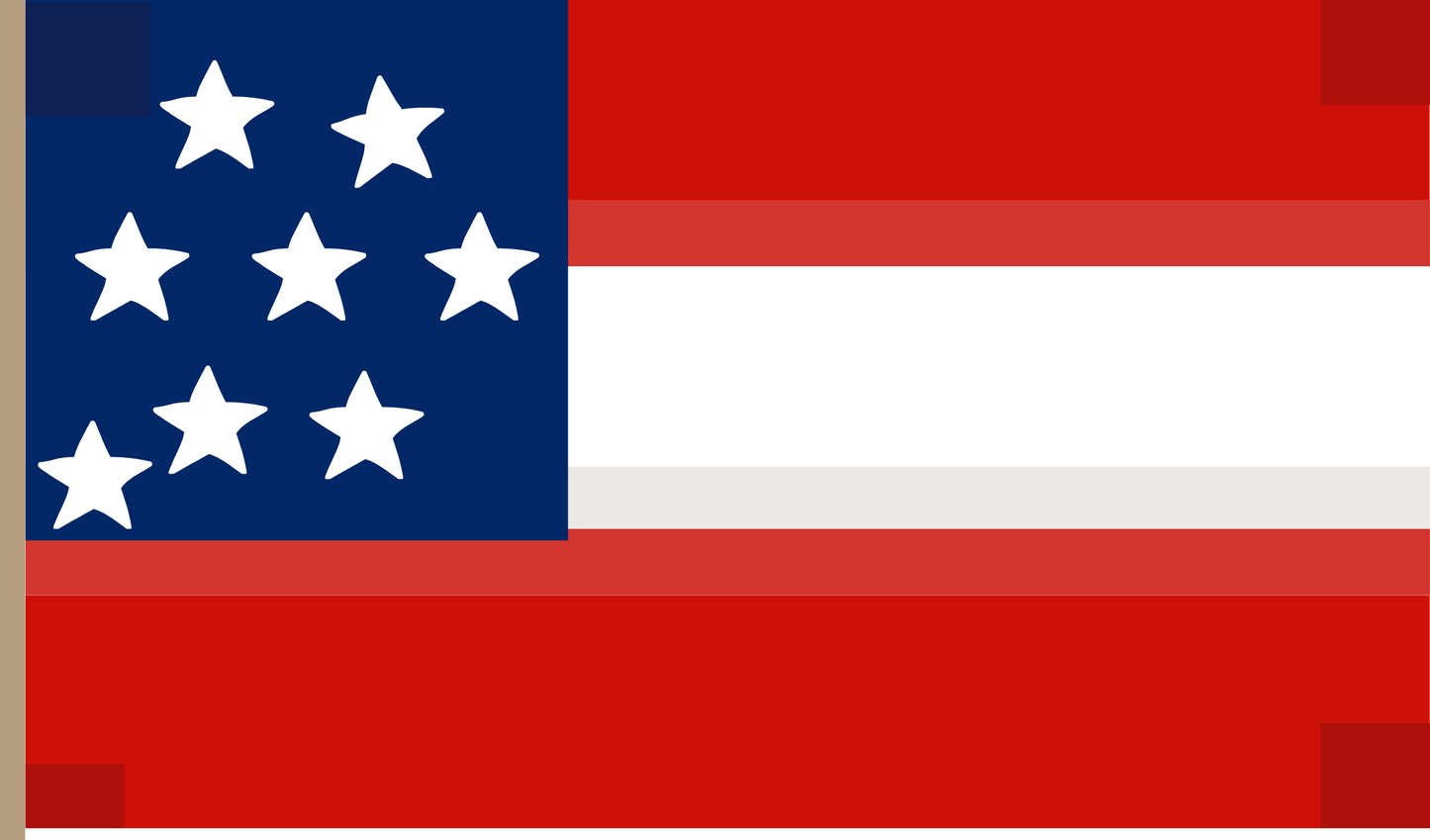 CSS Alabama 1st National Flag Stickers