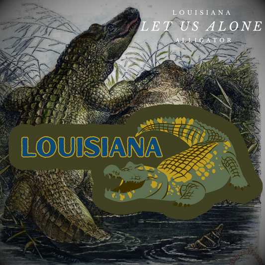 Louisiana Alligator Stickers