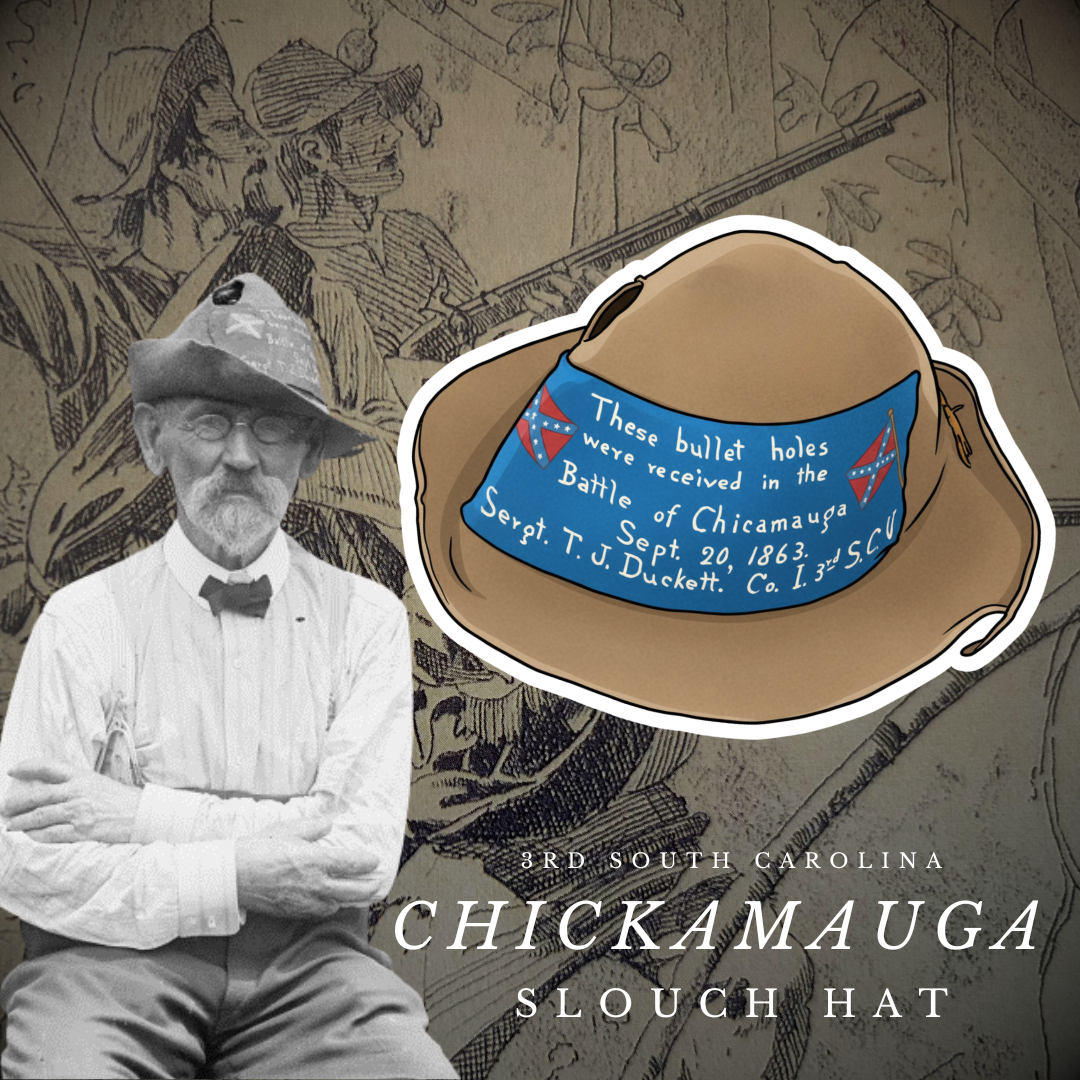 3rd South Carolina - Chickamauga "Beehive" Slouch Hat Stickers/Magnet