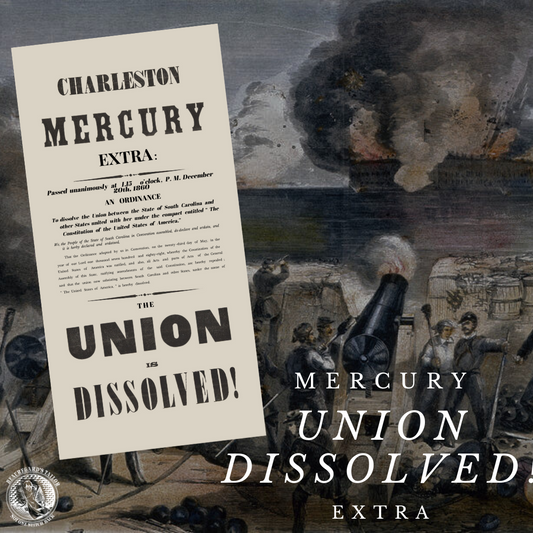 "The Union is Dissolved!" Mercury Extra Stickers