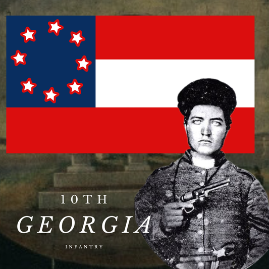 10th Georgia Infantry - Company E Flag Stickers/Magnet