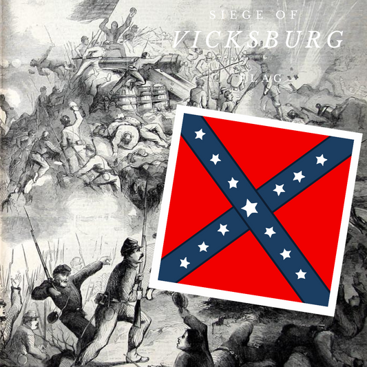 Vicksburg Battle Flag Stickers