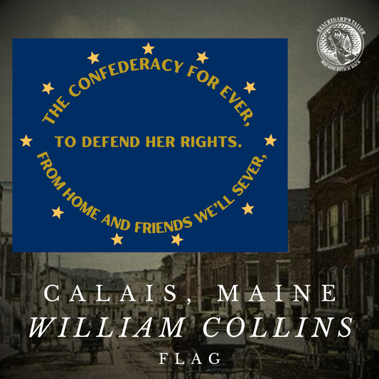 "To Defend Her Rights" William Collins Flag Stickers