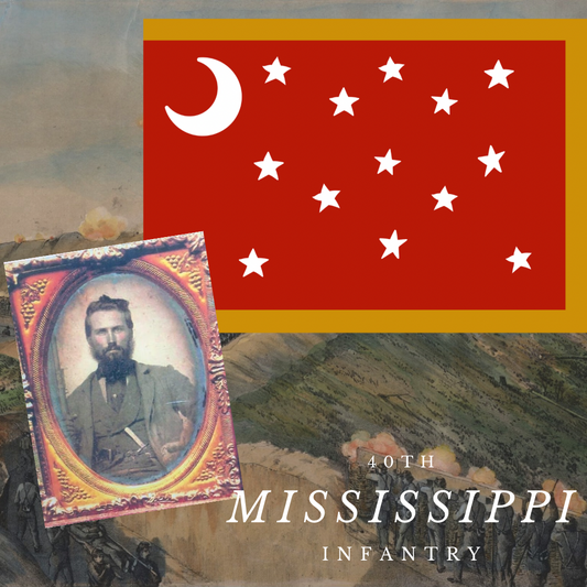 40th Mississippi Regimental Colors Stickers