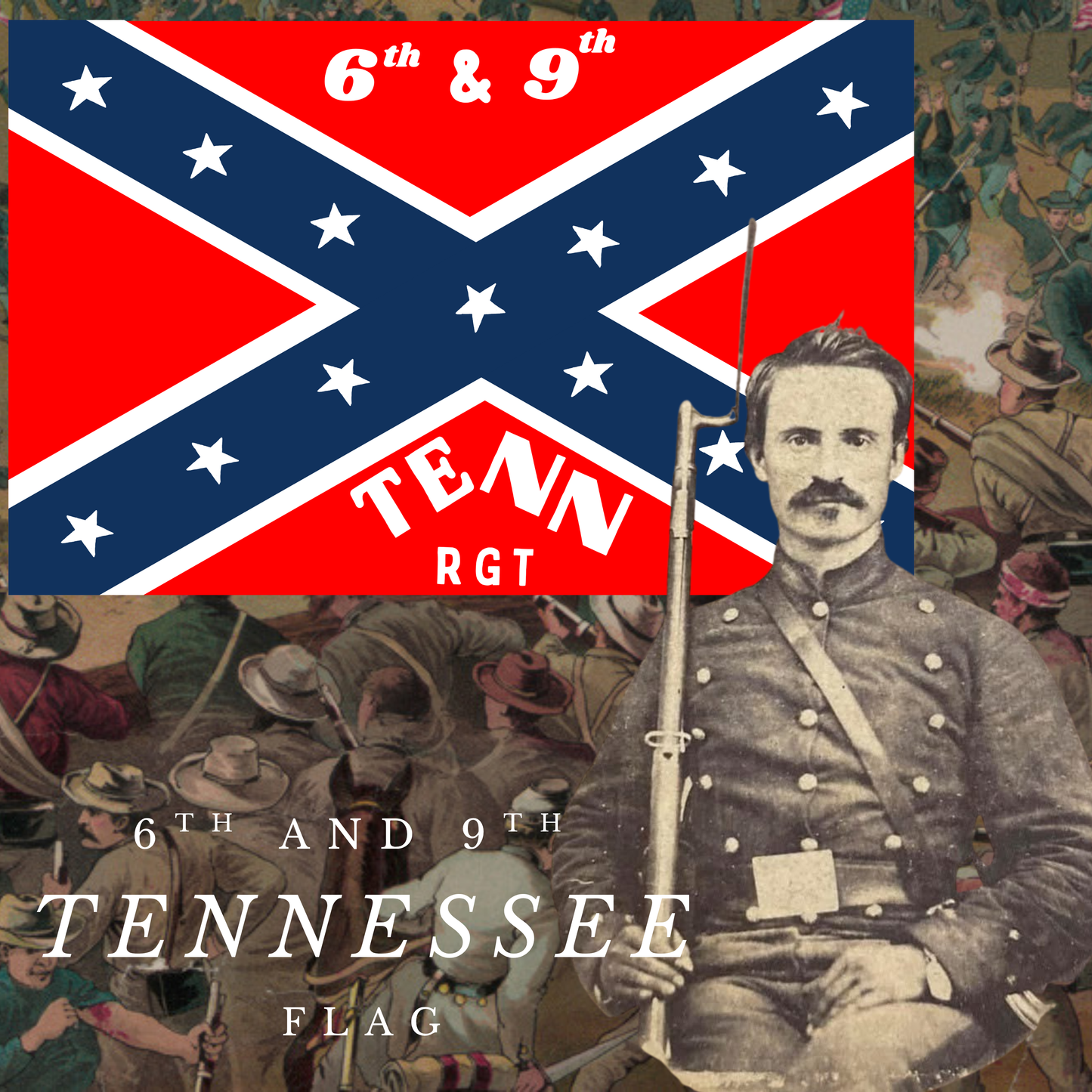 6th & 9th Tennessee Infantry Flag