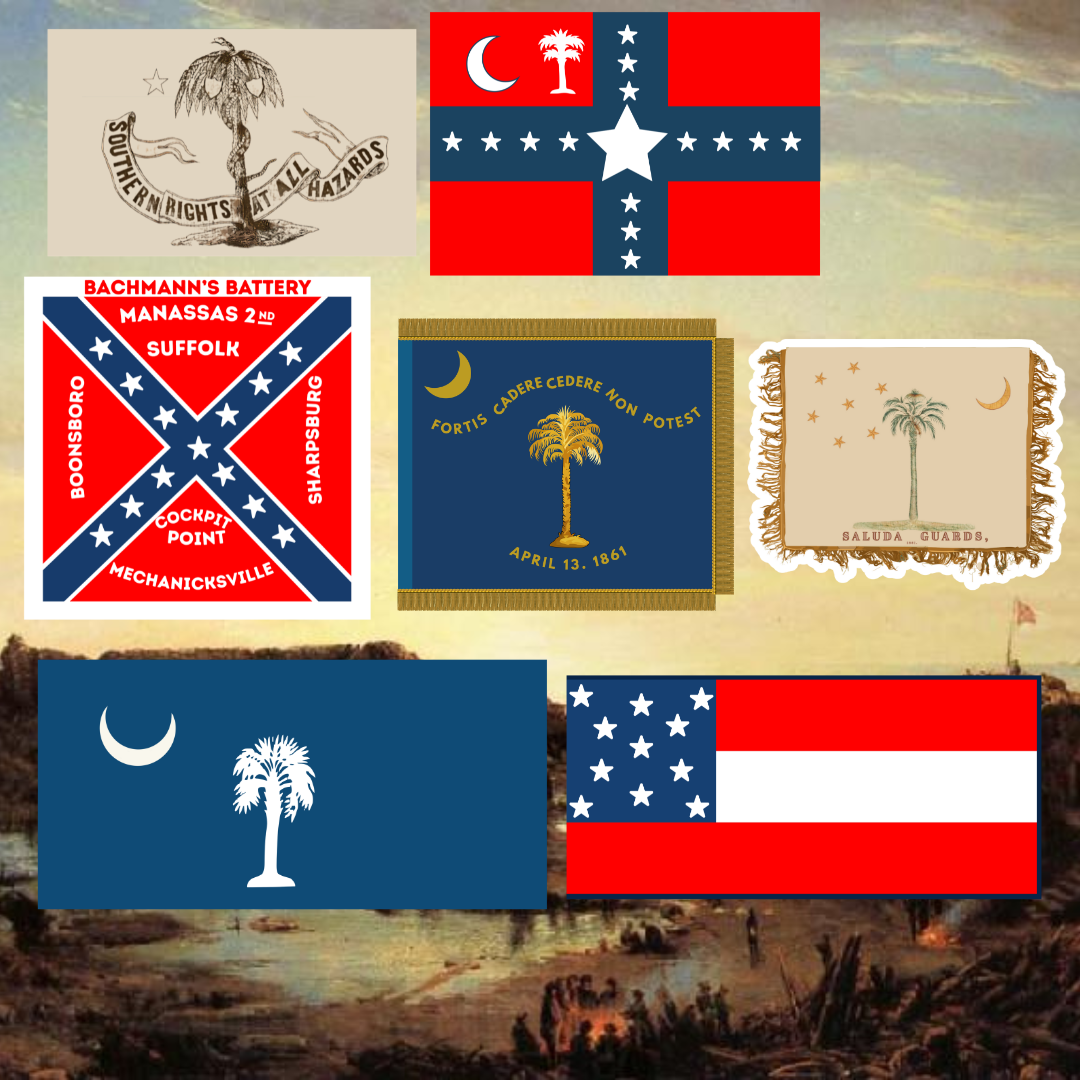 South Carolina Flag Sticker Set