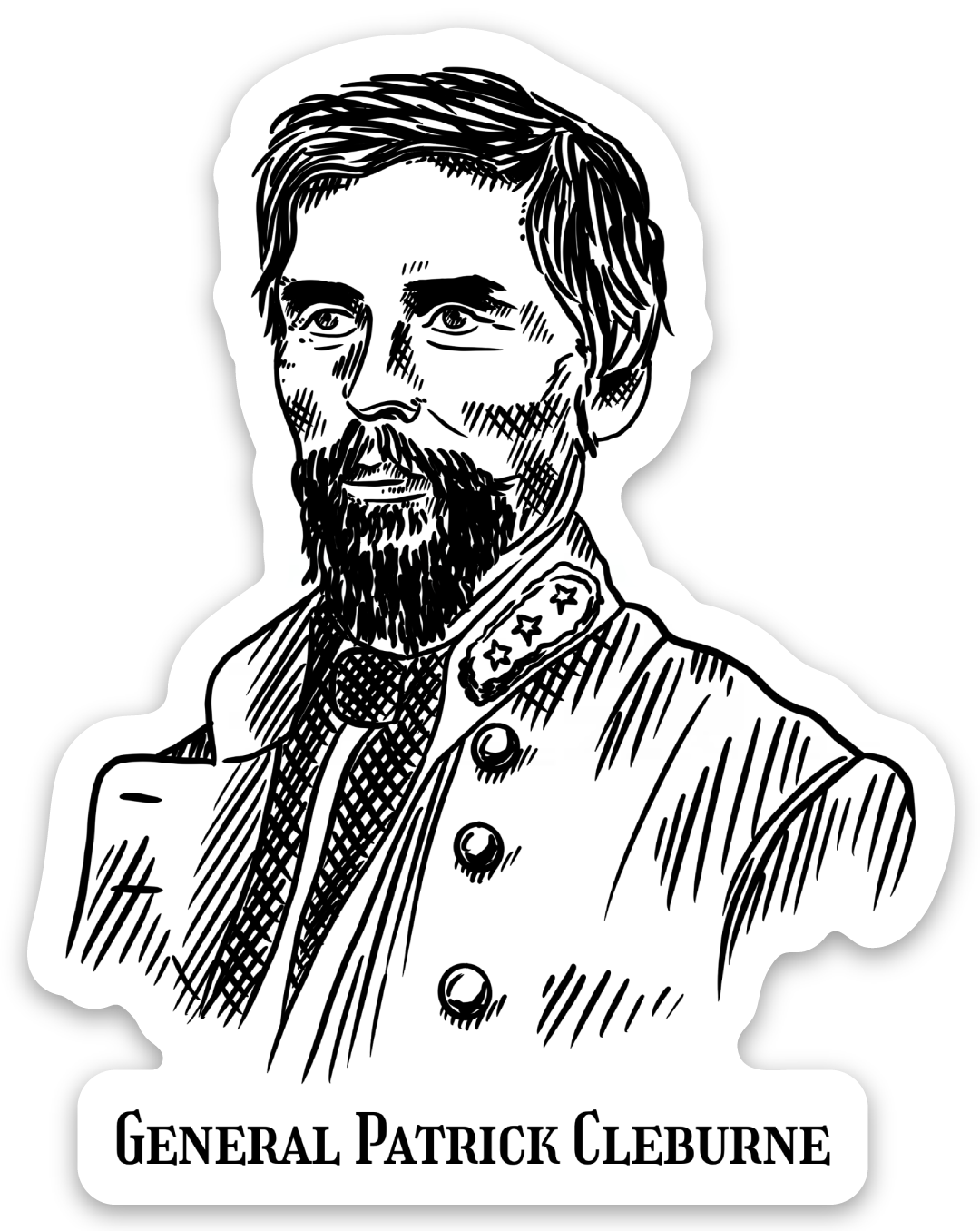 General Patrick Cleburne Stickers