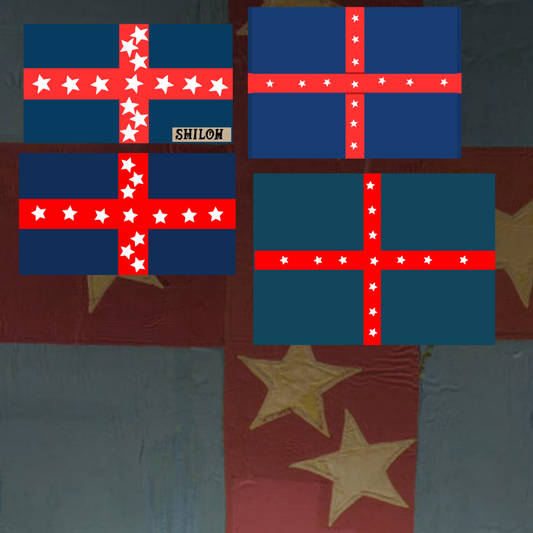 Polk's Corps' Flag Sticker Set