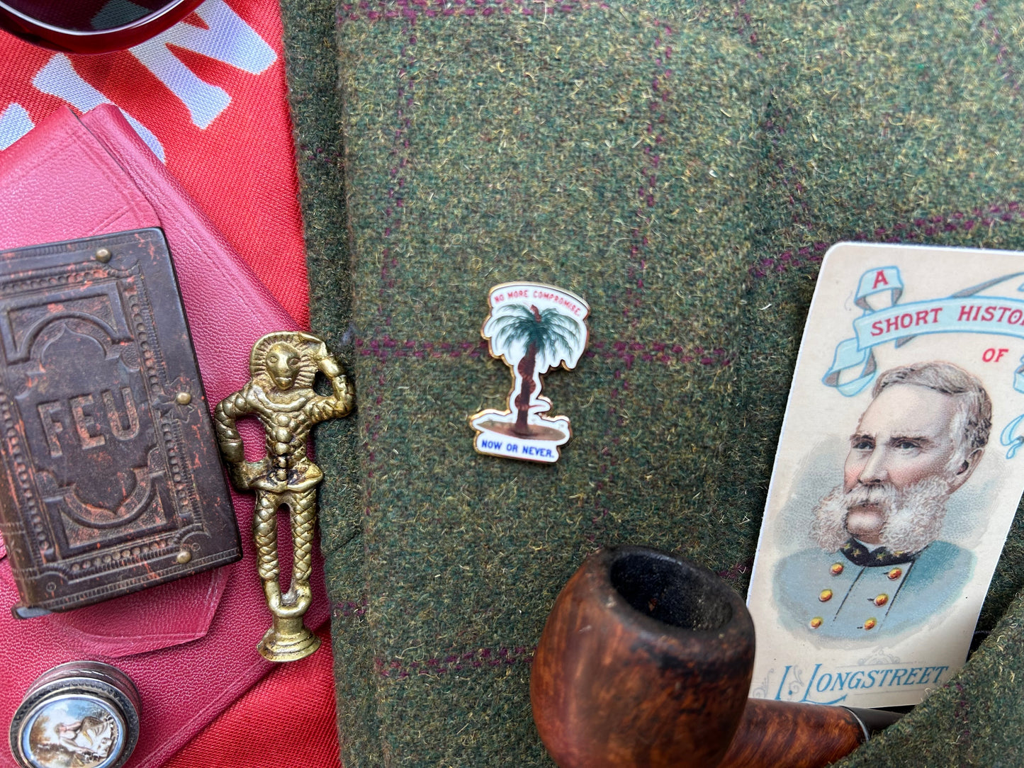 "No More Compromise" Charleston Secession Banner Pin