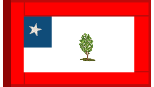 Republic of Mississippi State Flag (Booneville, Mississippi Example) Stickers/Magnets