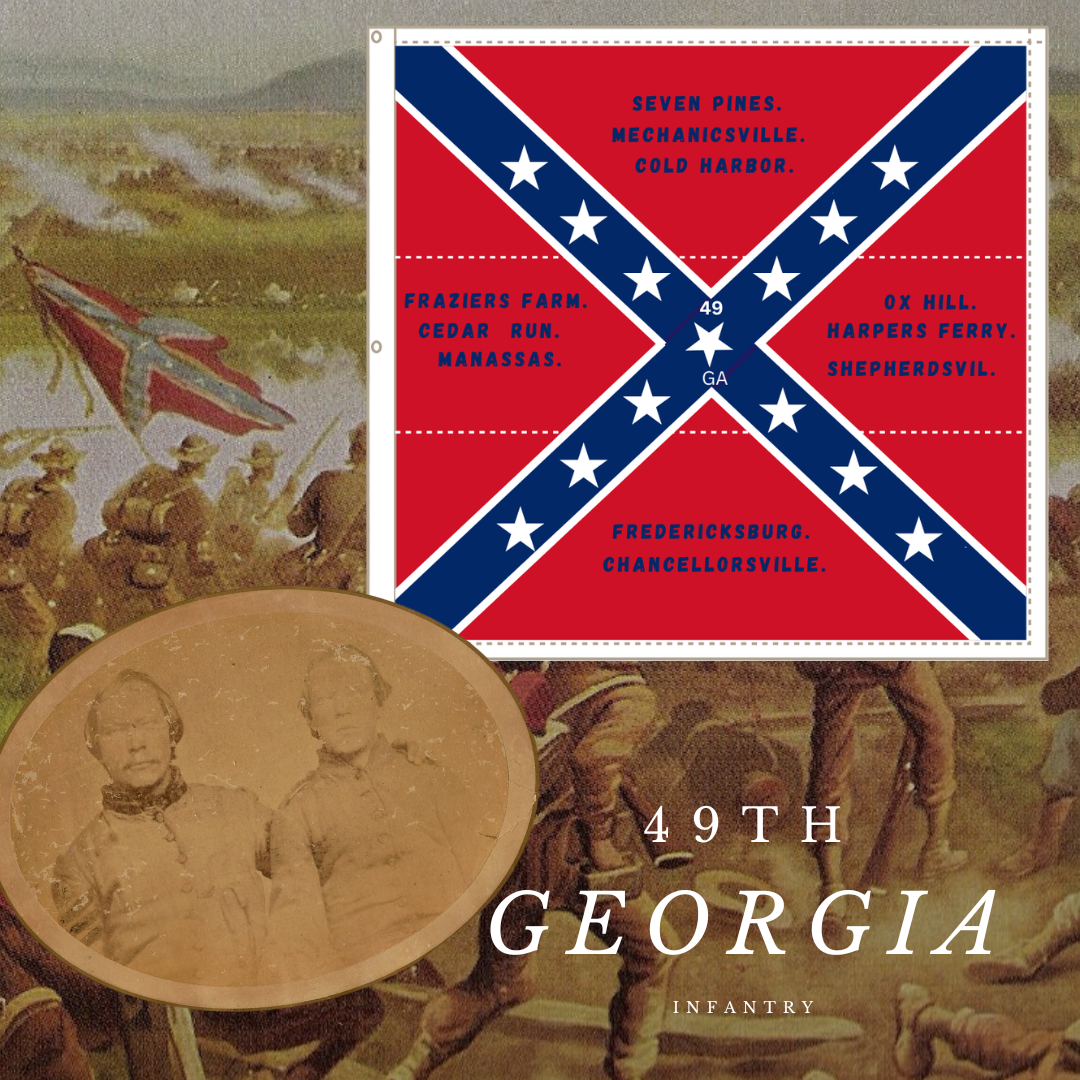 49th Georgia Infantry Flag Stickers/Magnet