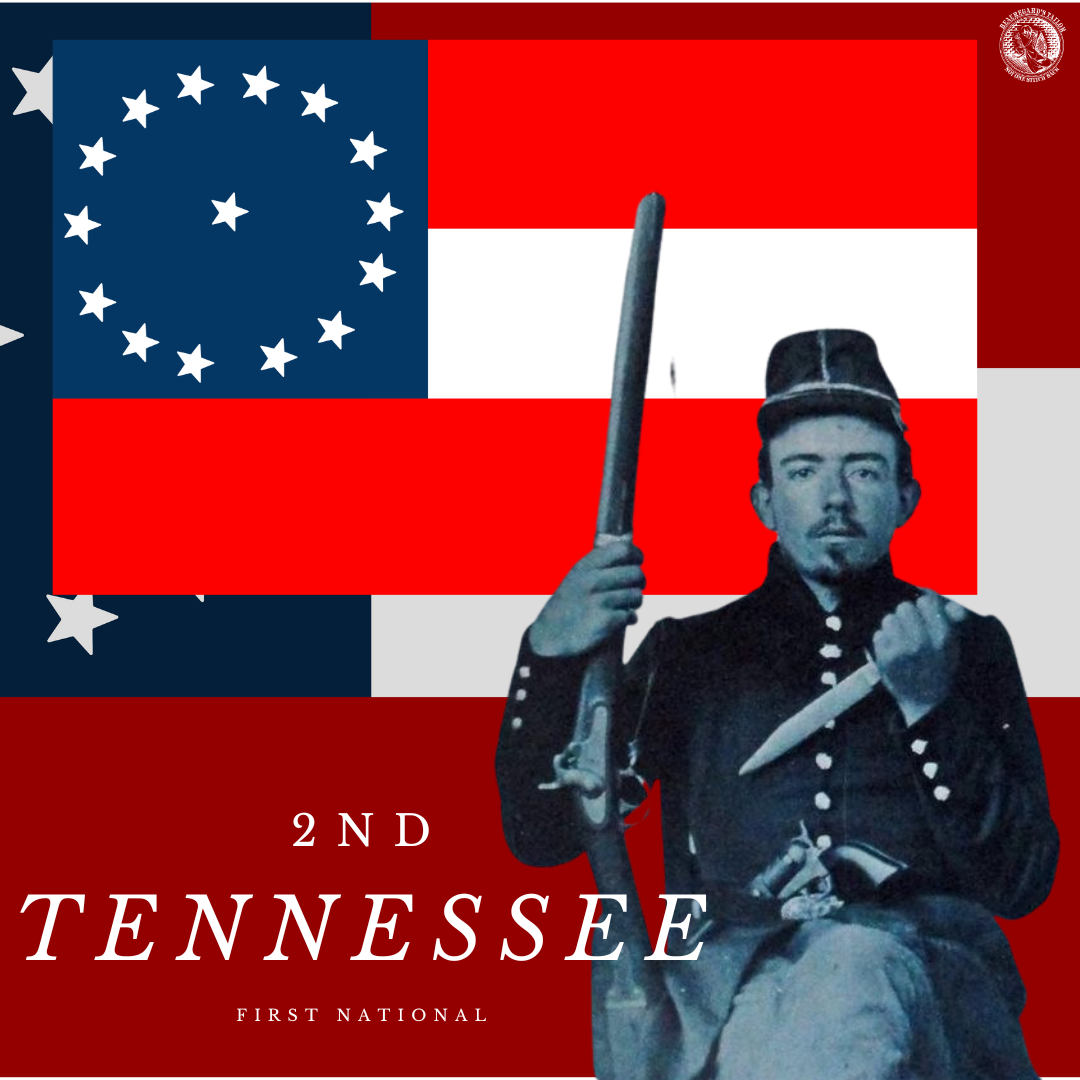 2nd Tennessee Infantry 1st National Flag Magnets/Stickers