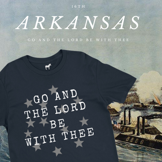 16th Arkansas Flag "Go and the Lord Be With Thee"