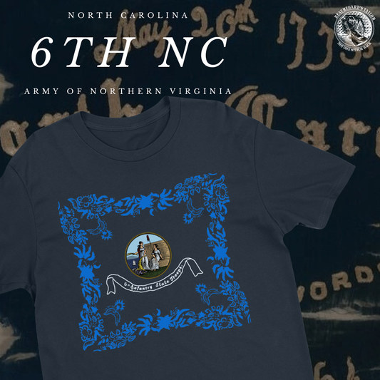 "Deeds Not Words" 6th North Carolina Flag Shirt