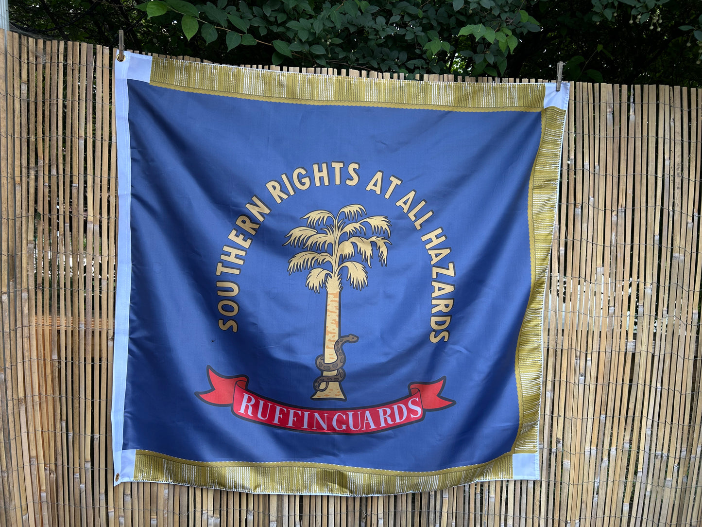 "Southern Rights at All Hazards" 7th South Carolina - Ruffin Guard Flag