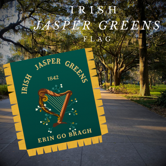 Irish Jasper Greens Flag Stickers/Magnets