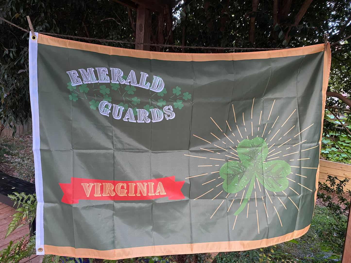 "Emerald Guards" 33rd Virginia Stonewall Brigade House Flag