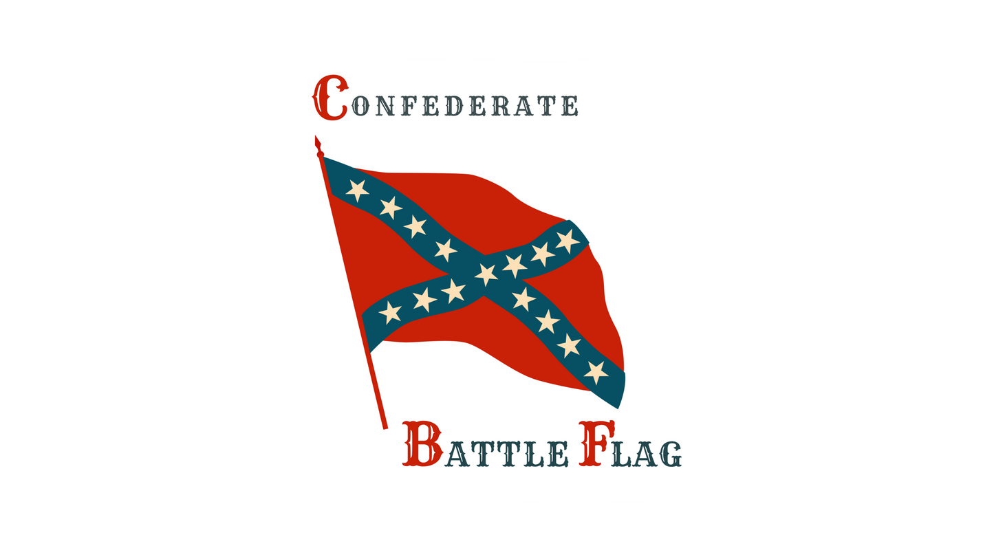 Battle Flag of the South Stickers/Magnet