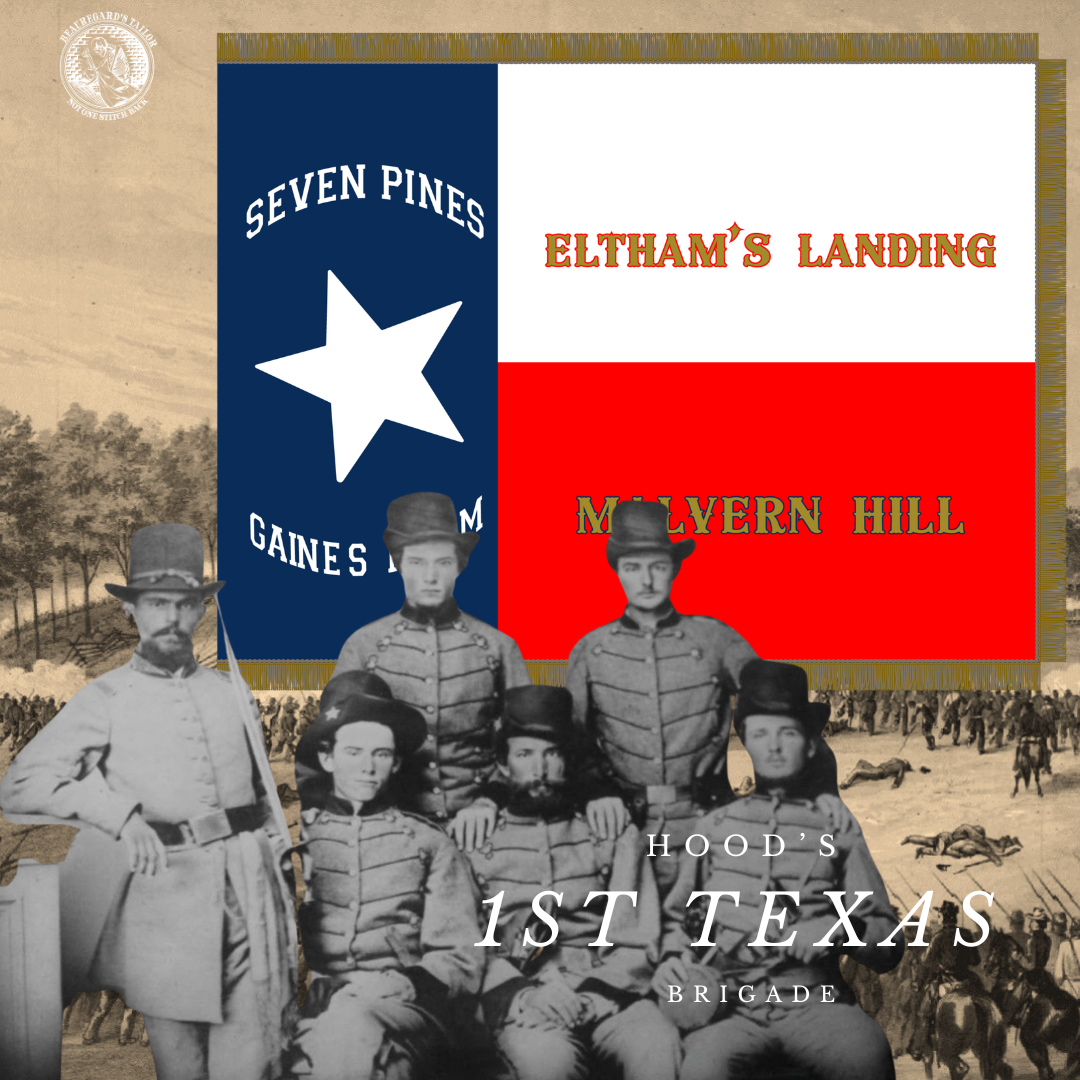 1st Texas Infantry Flag StickersMagnet