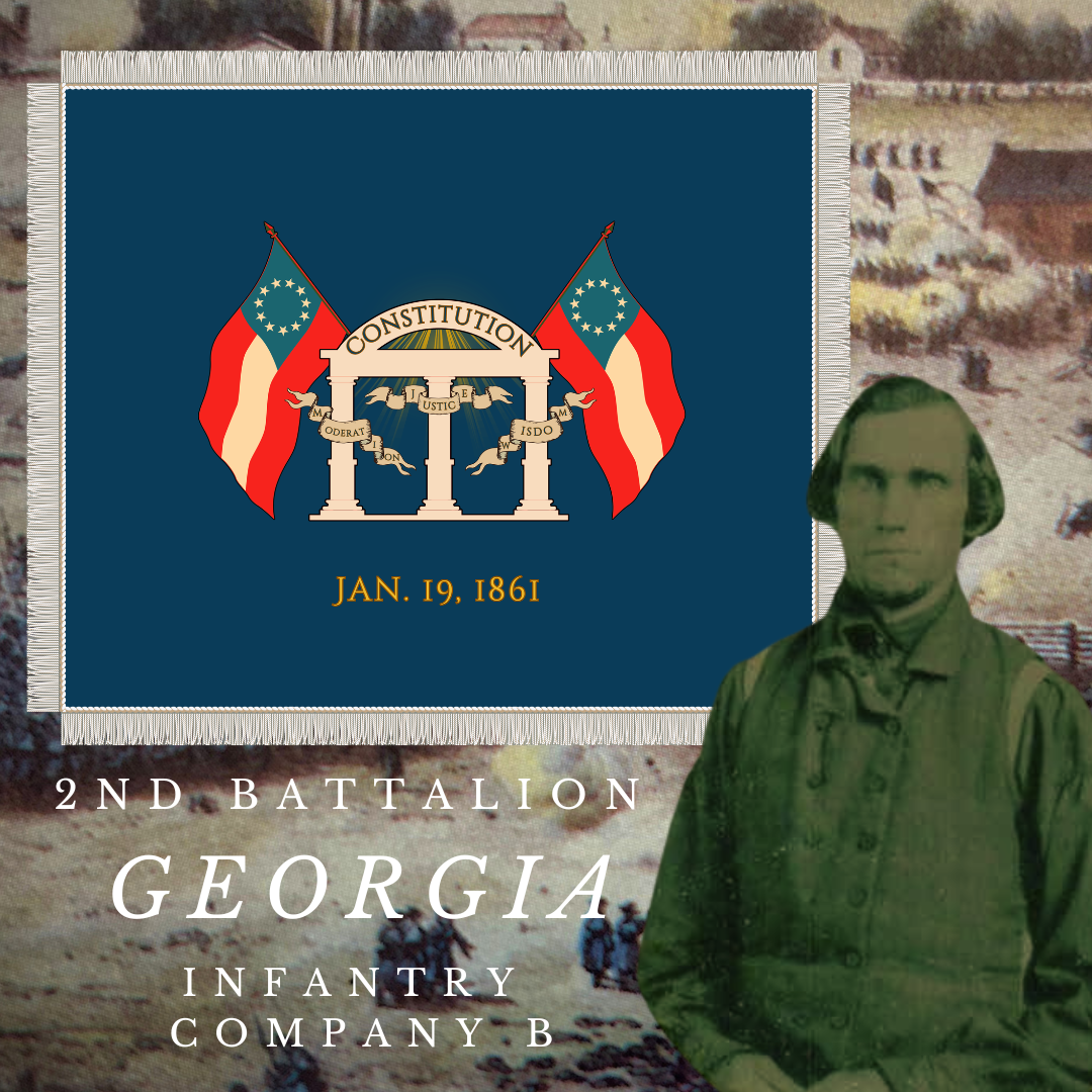 Macon Volunteers - Company B - 2nd Georgia Battalion Flag