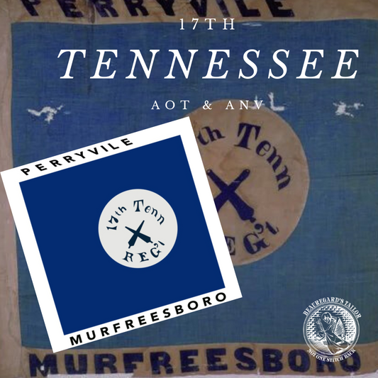17th Tennessee Infantry Hardee Flag Sticker