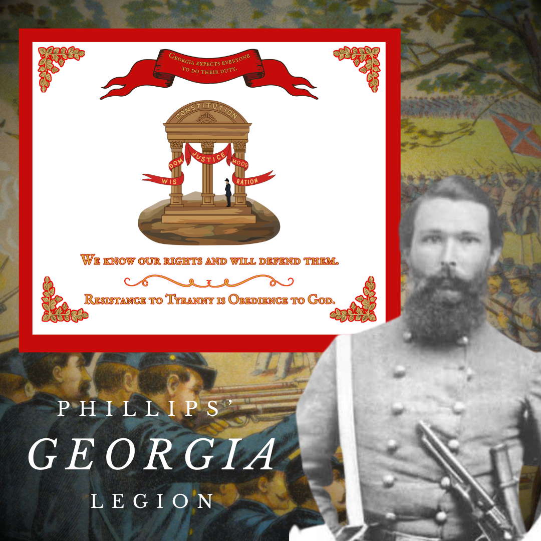 Phillip's Legion - Company A "Greene Rifles"  Flag Stickers/Magnet