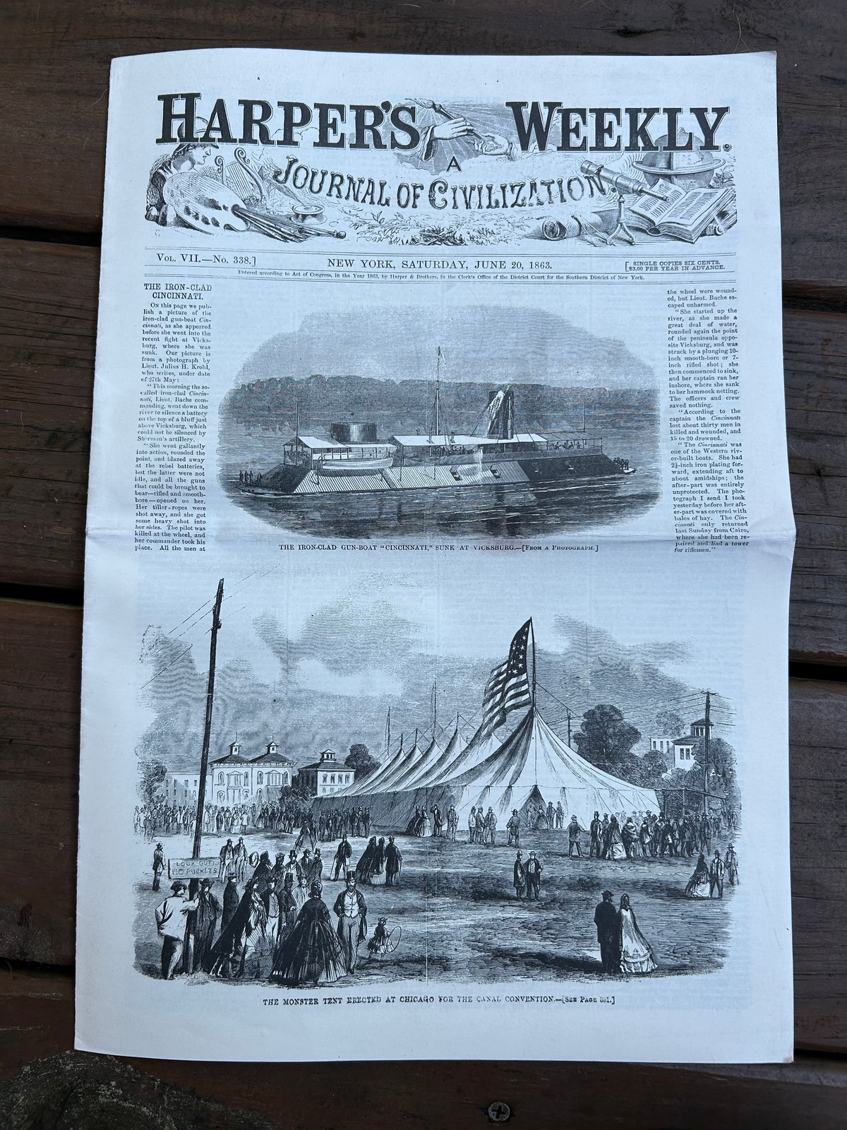 Reproduction Newspapers  (North and South)