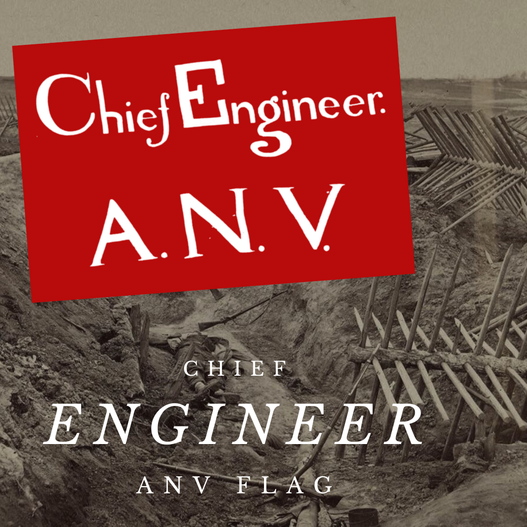 Chief Engineer of the Army of Northern Virginia Flag Stickers/Magnets