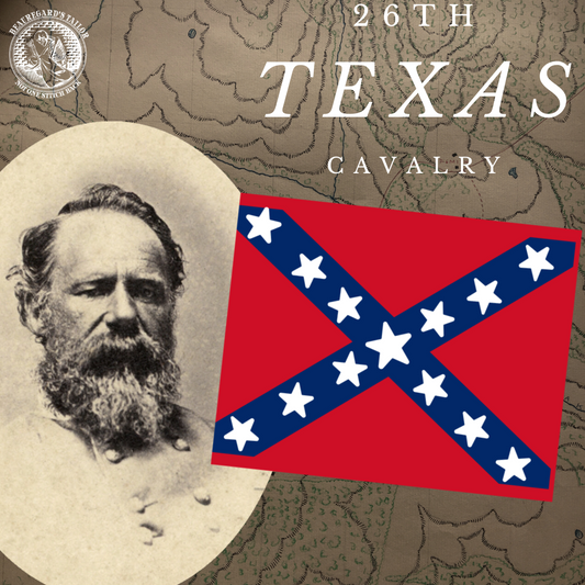 26th Texas Cavalry  Battle Flag Stickers/Magnets