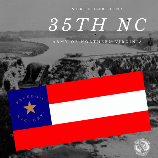"Freedom - Victory" 35th North Carolina Regimental Flag Stickers/Magnet