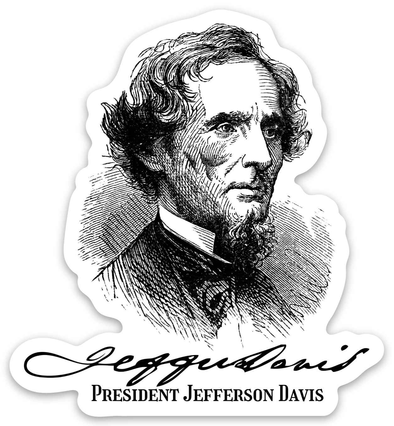 President Jefferson Davis Sticker