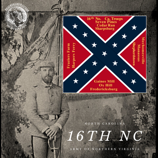 16th North Carolina Troops Flag Stickers