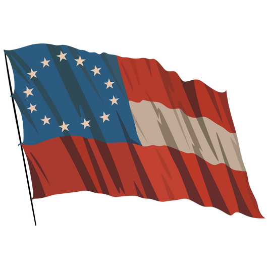 National Colors Sticker Set 1861-1865 - 19th Century Artwork