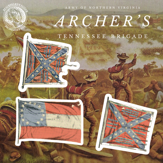 Archer's Tennessee Brigade Colors Sticker Set