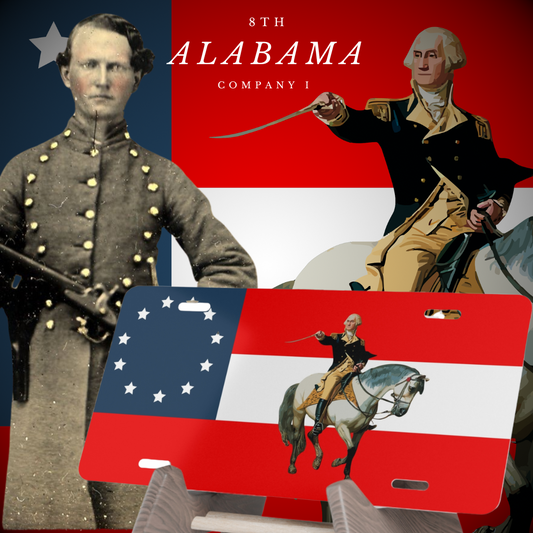 8th Alabama - Emerald Guards Flag Car Tag/Plate