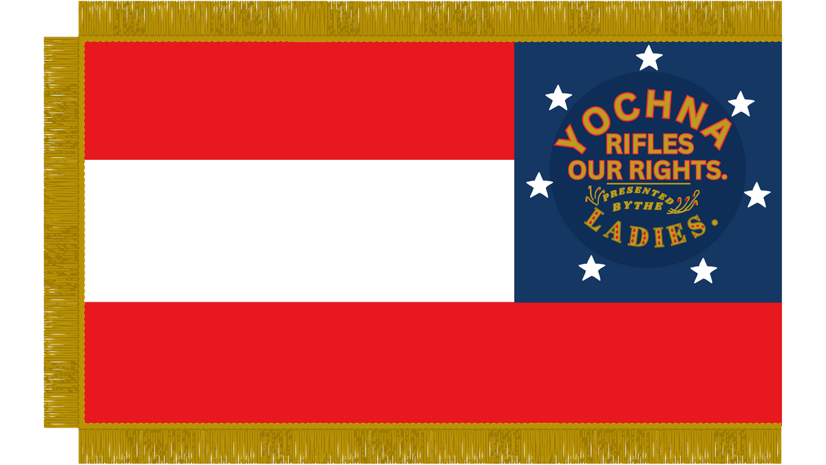 1st Mississippi Infantry Flag Sticker/Magnet