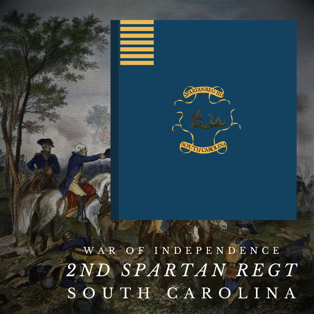 2nd Spartan Militia Regiment - South Carolina Flag Stickers