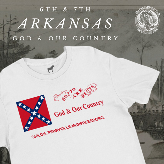 6th and 7th Arkansas - 2nd National Flag "God and Our Country" Shirt