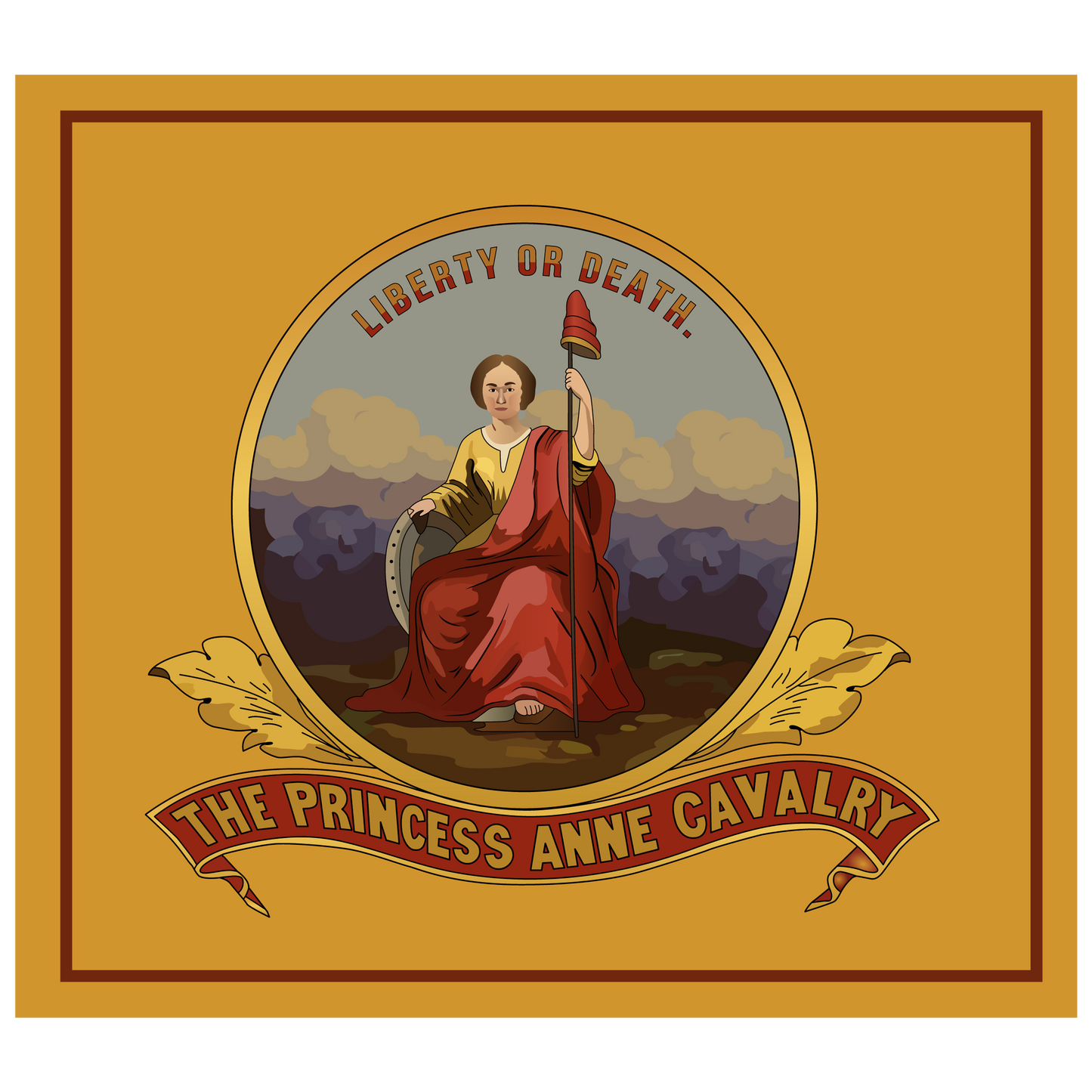 5th Virginia Cavalry Flag Stickers/Magnet