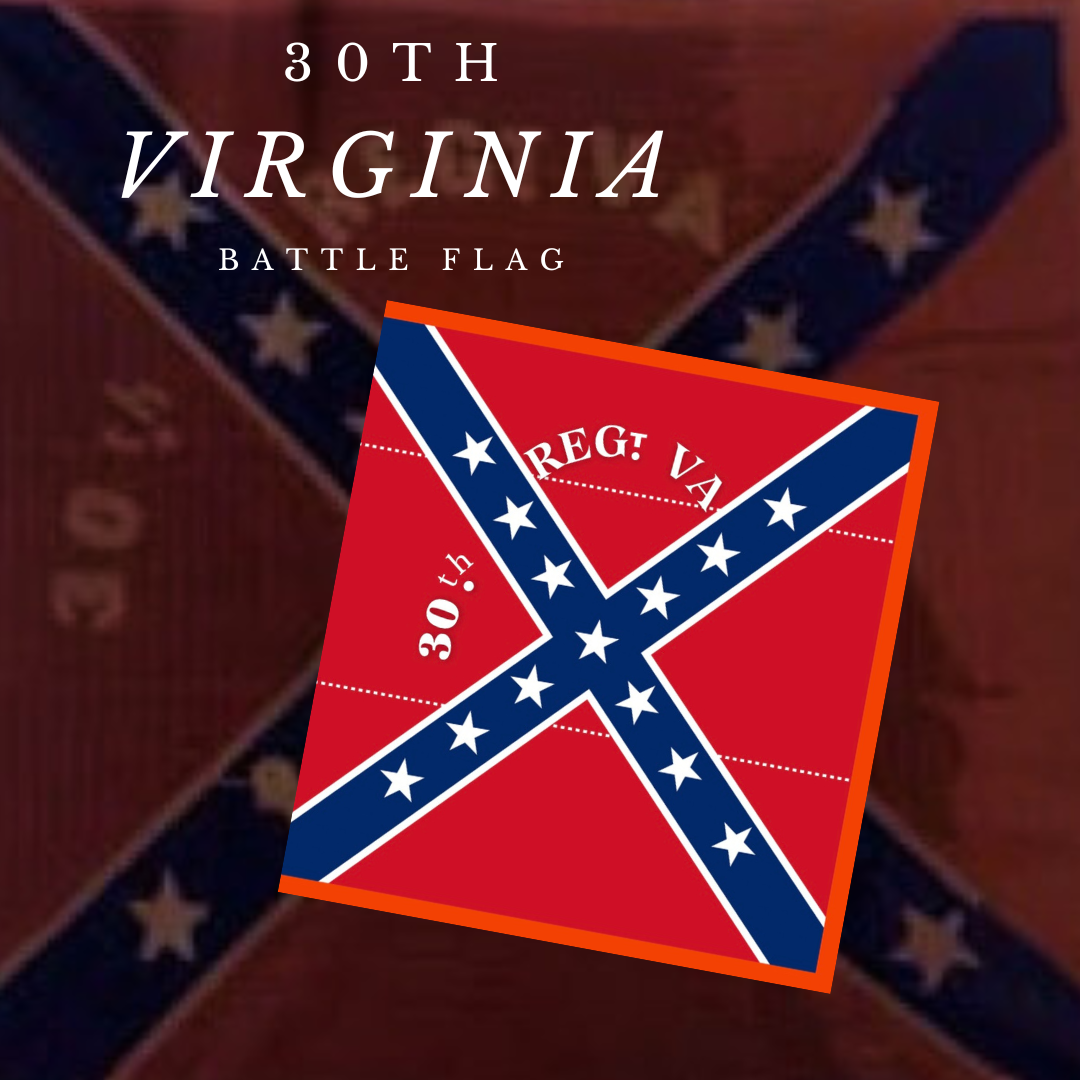 30th Virginia Infantry Flag Stickers/Magnet