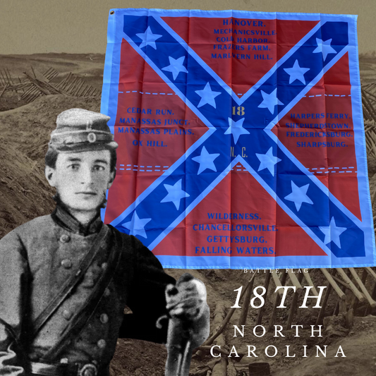 18th North Carolina 4th Bunting House Flag