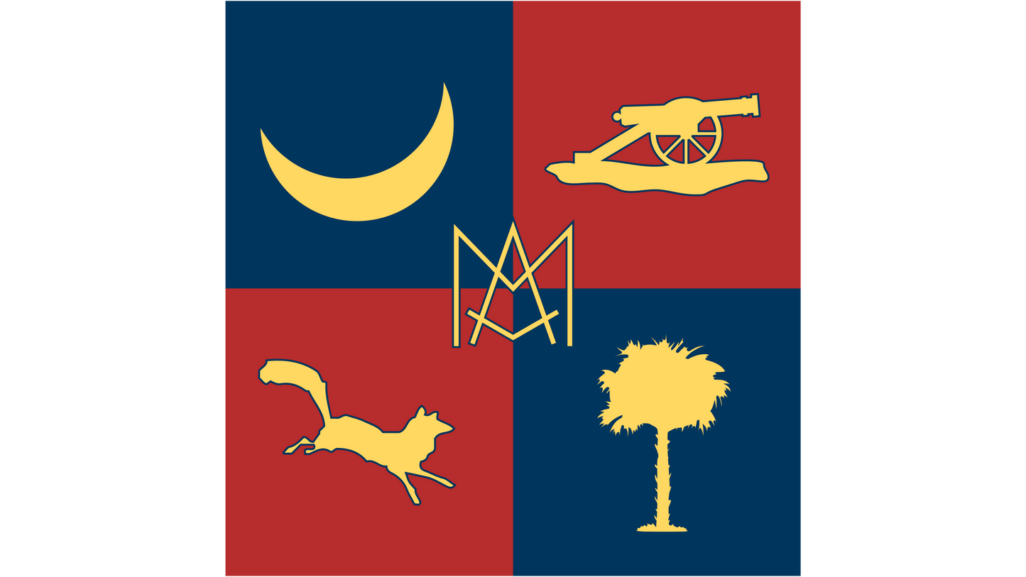 Marion Artillery Flag Sticker