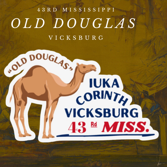 "Old Douglas" The Camel - 43rd Mississippi Regimental Mascot Stickers