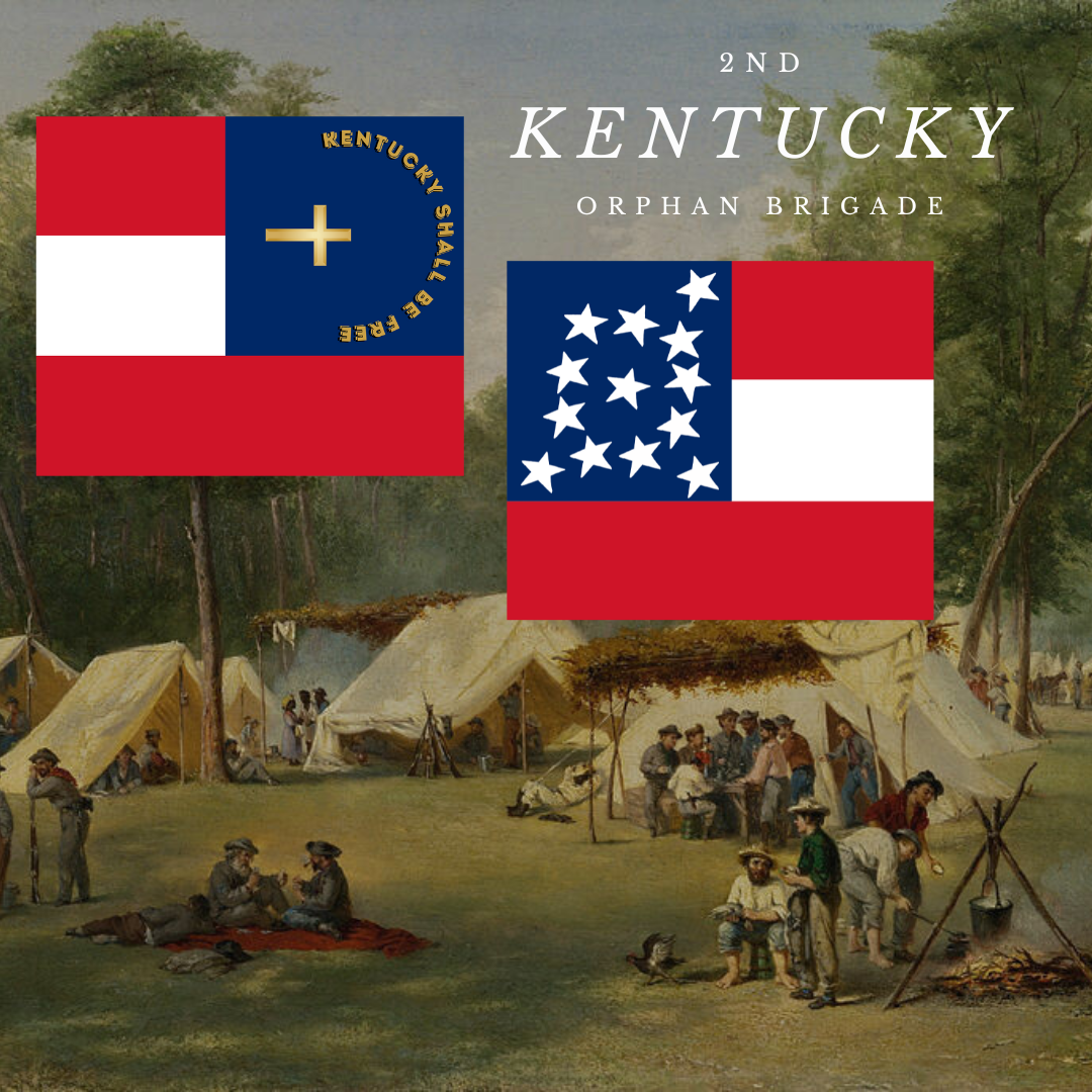 "Kentucky Shall Be Free" 2nd Kentucky Flag - Orphan Brigade Stickers/Magnet