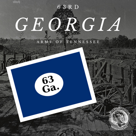 63rd Georgia Infantry Flag Stickers