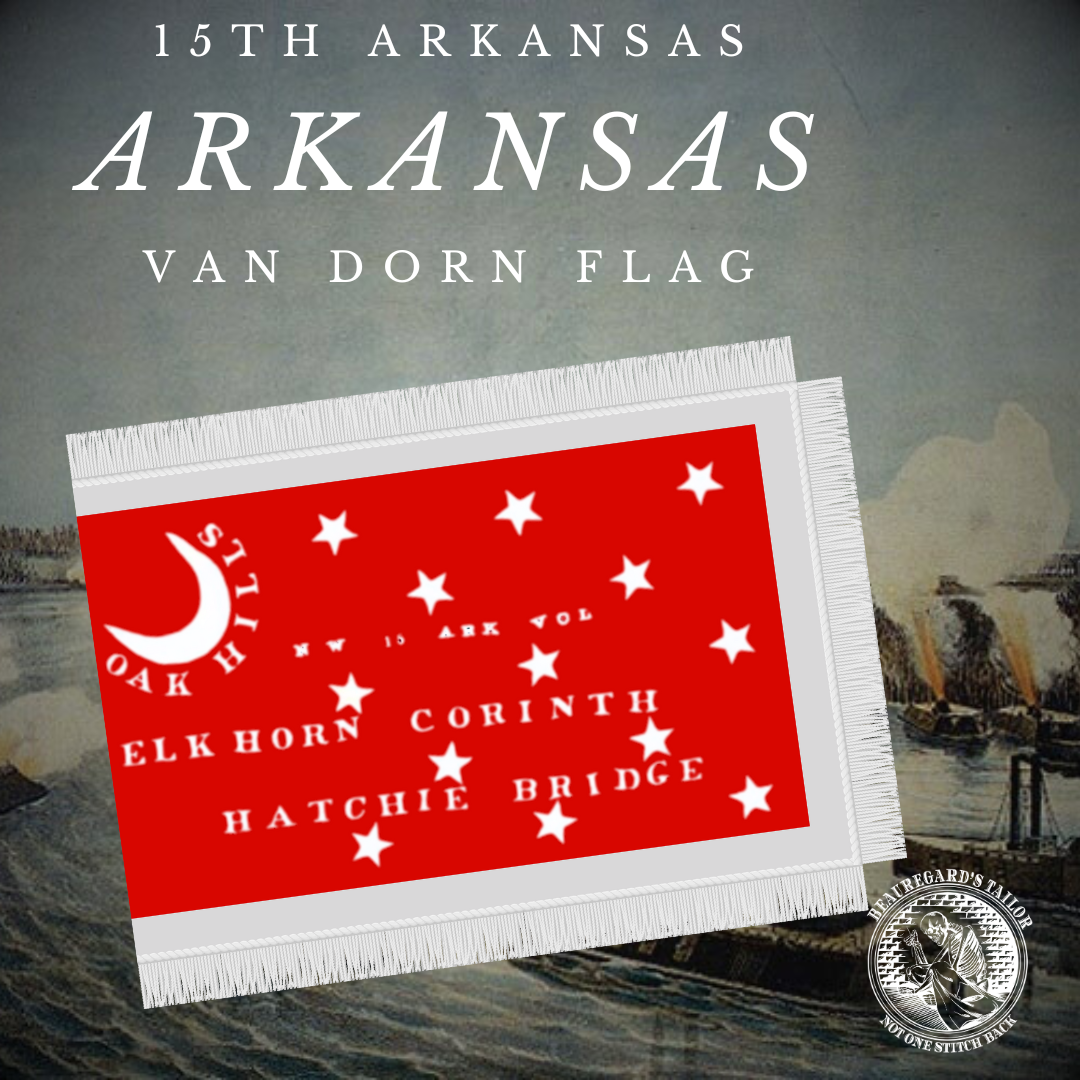 15th Arkansas Infantry Flag Stickers