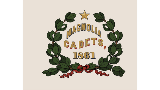 4th Alabama Company C Magnolia Cadets Flag Stickers