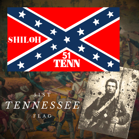 51st  Tennessee Infantry Flag Stickers/Magnets