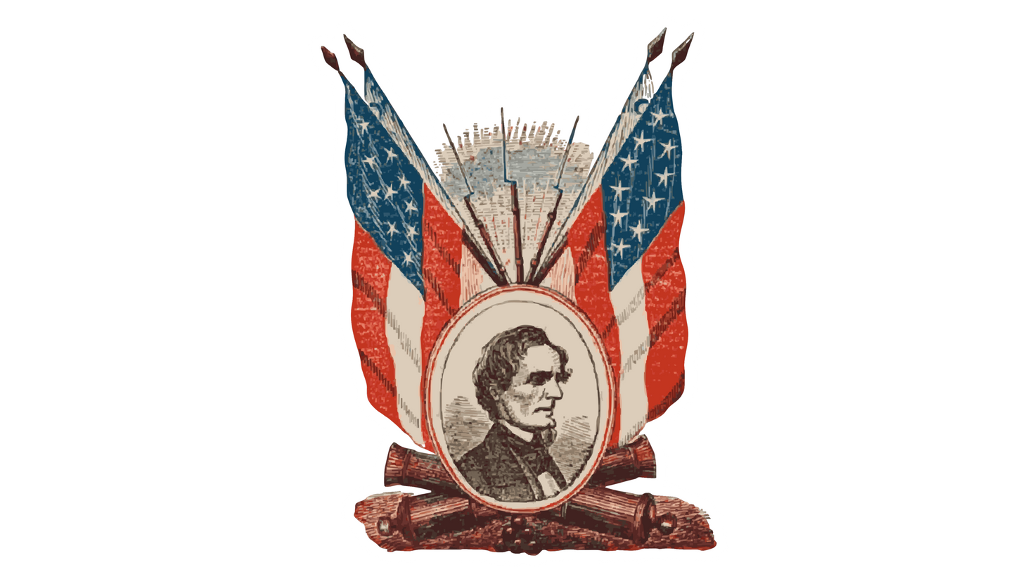 Jefferson Davis Envelope Stickers